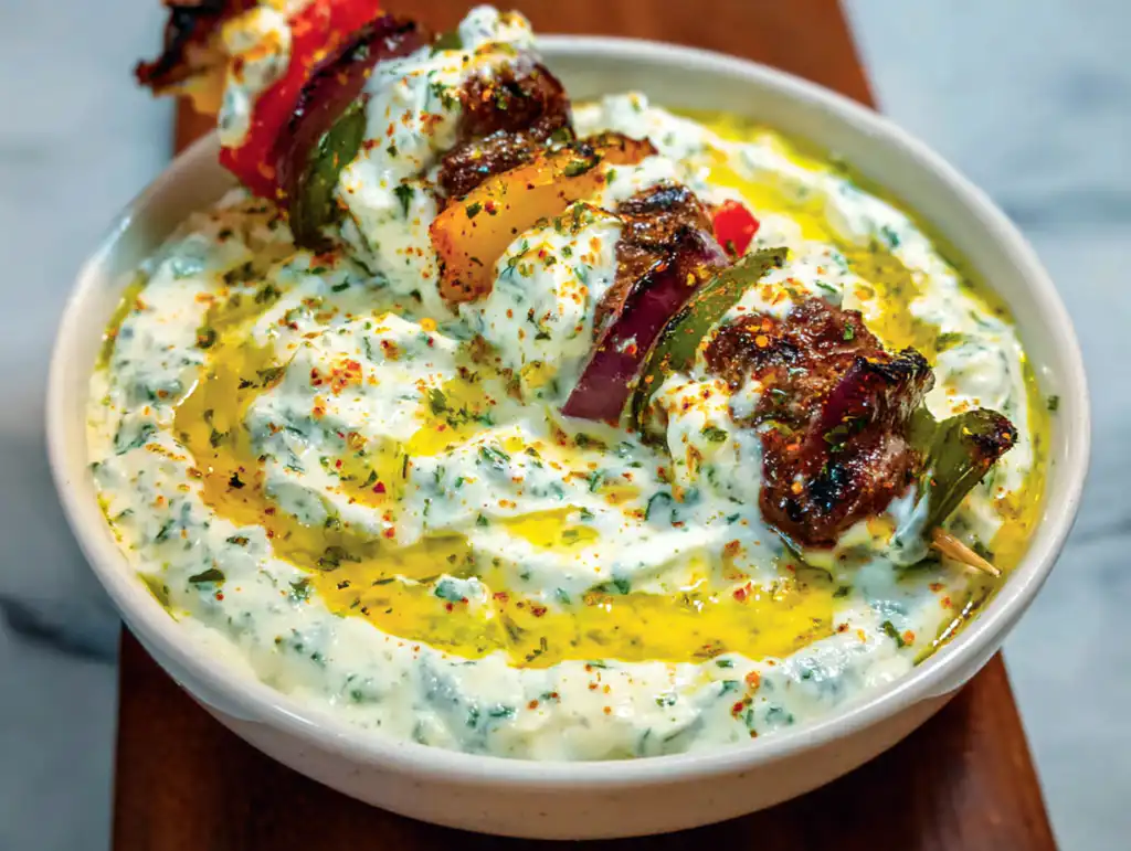 Greek Grilled Chicken Kabobs Sauce