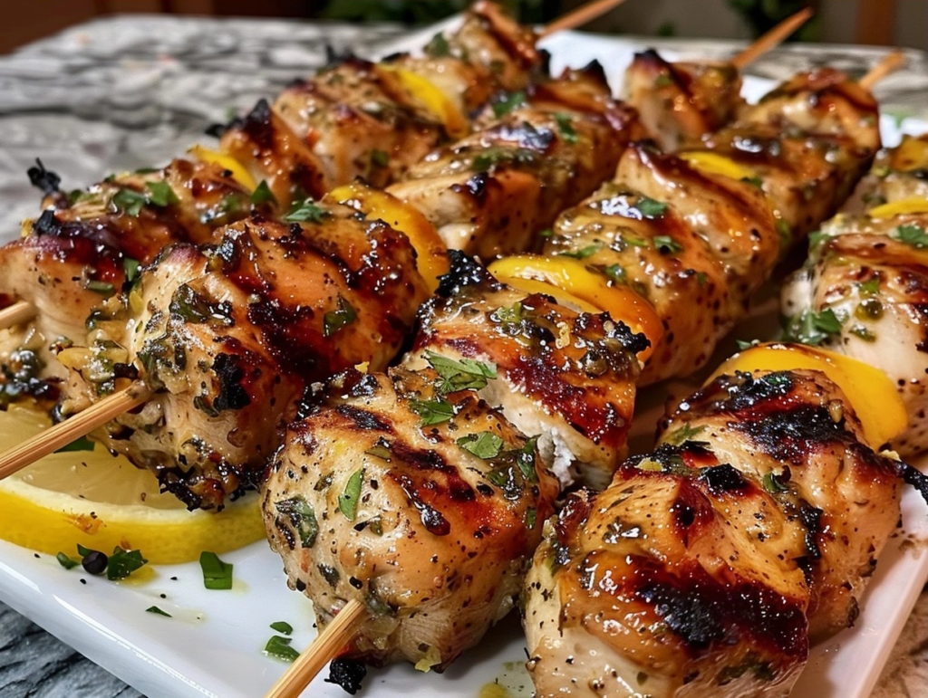 Zesty Lemon Pepper Chicken Skewers: A Flavorful Delight