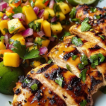 Juicy Honey Lime Chicken with Mango Salsa: A Zesty Delight