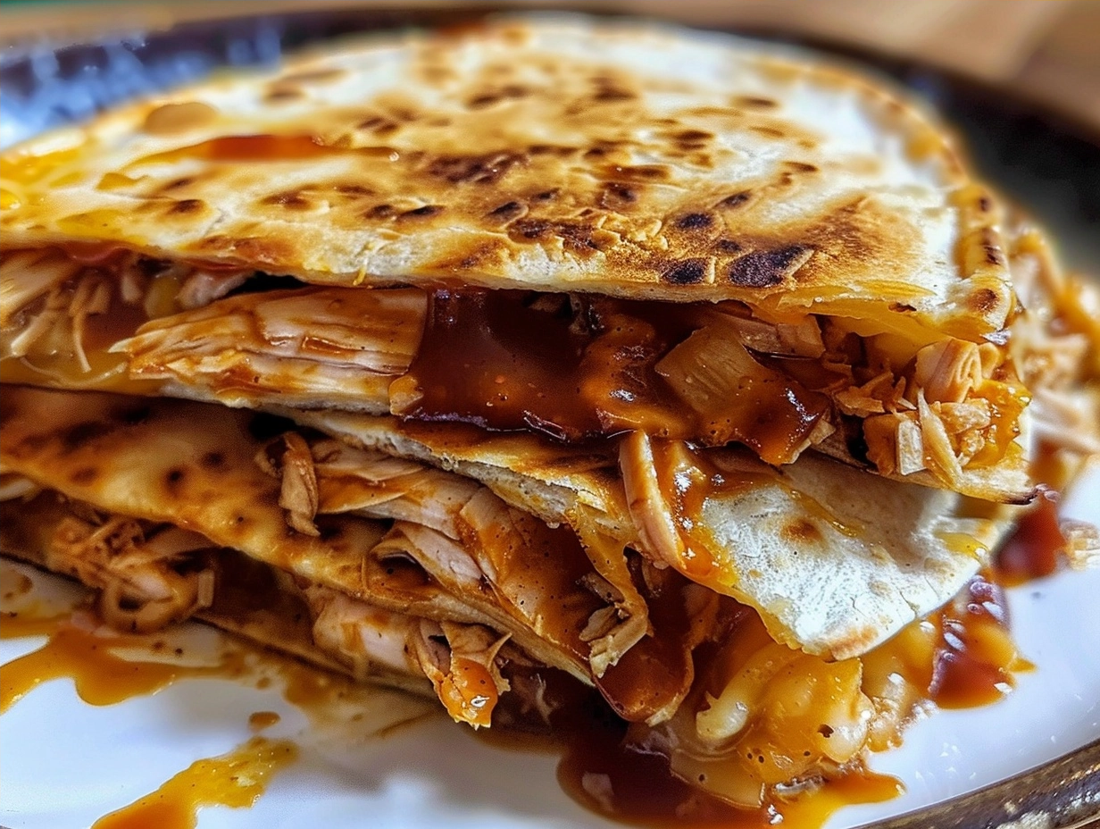 Shredded BBQ Chicken Quesadilla Recipe
