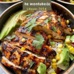 Grilled Chicken Bowls with Avocado and Corn