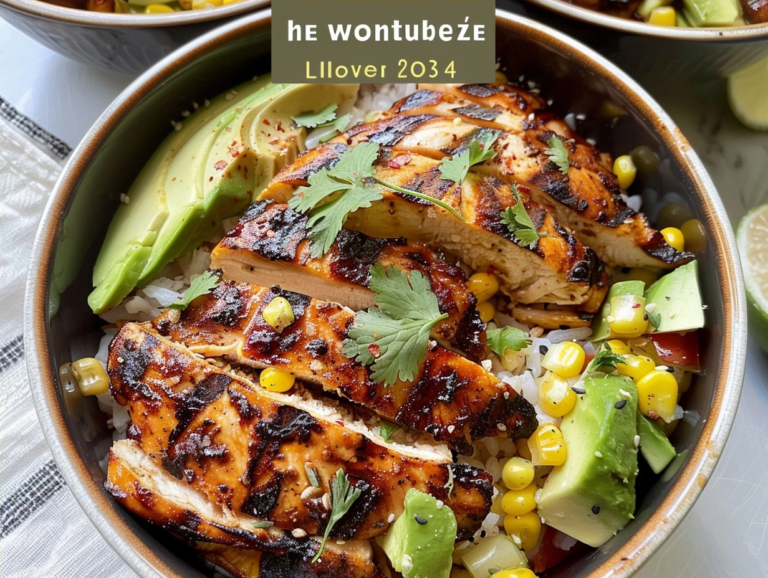 Grilled Chicken Bowls with Avocado and Corn 7 Grilled Chicken Bowls with Avocado and Corn